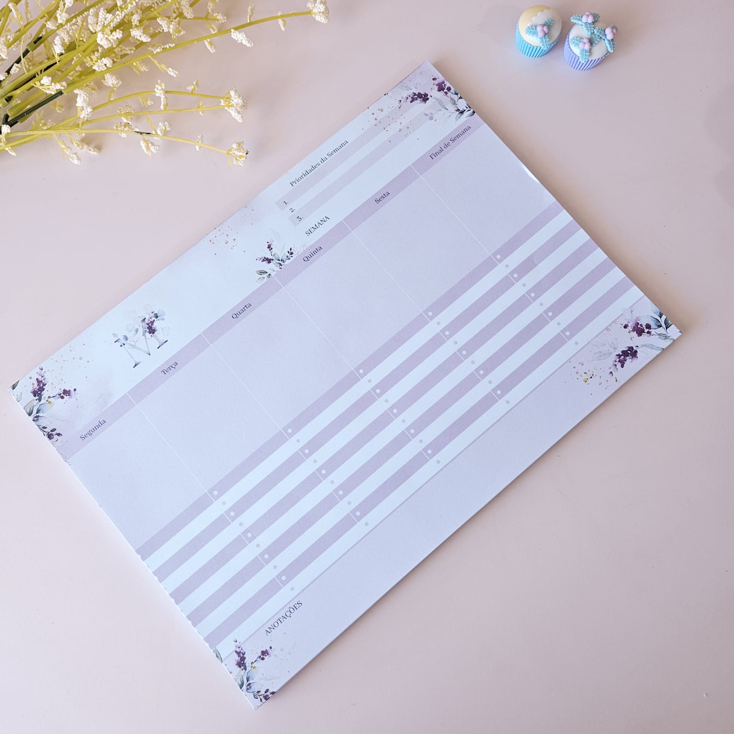 PLANNER DE MESA SEMANAL