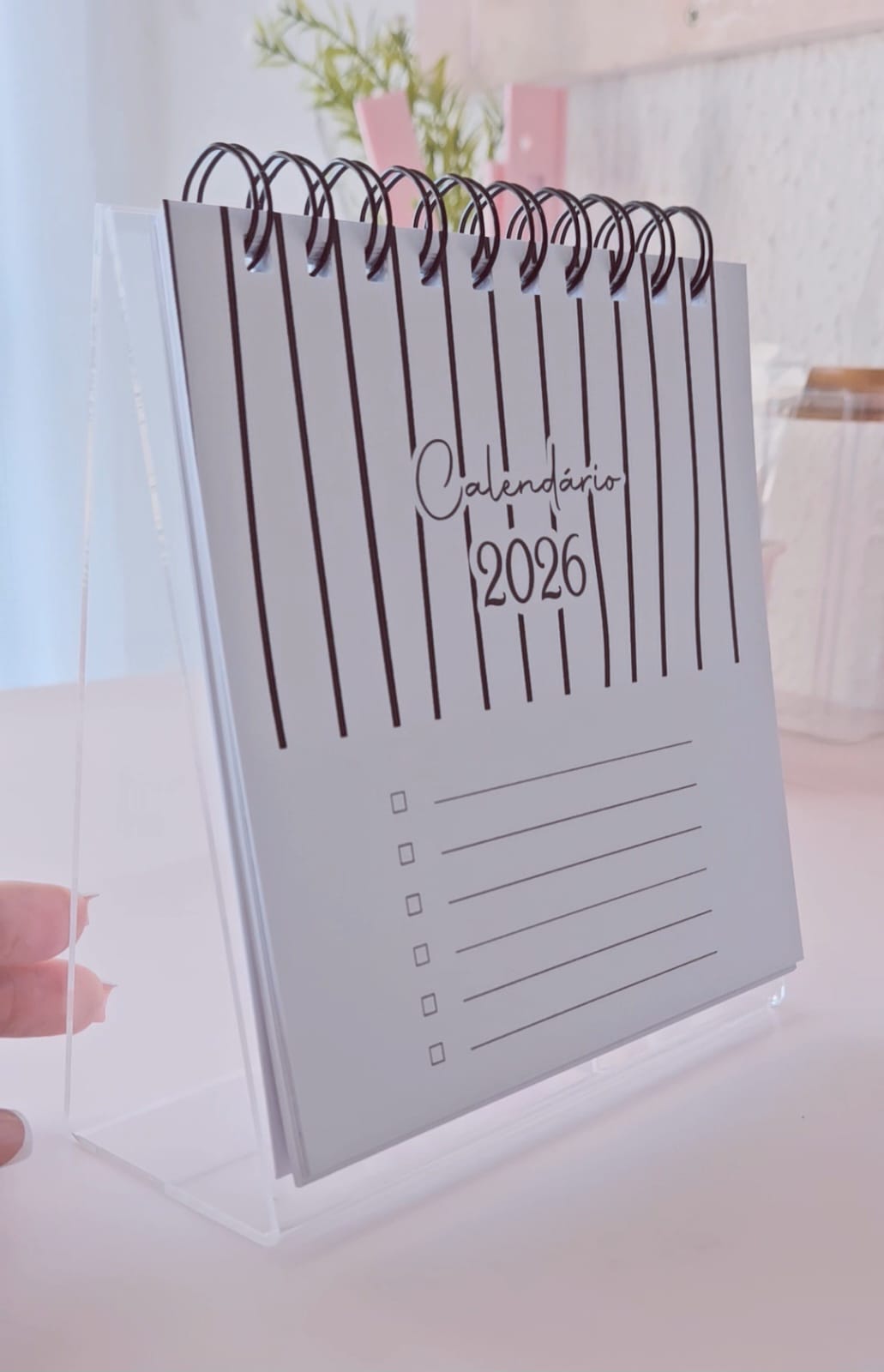 Calendário de Mesa Medio 2026