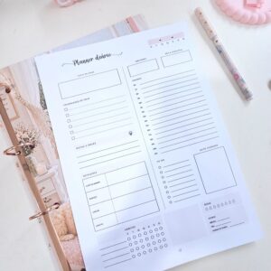 Refil Planner Diário A4 para Fichário