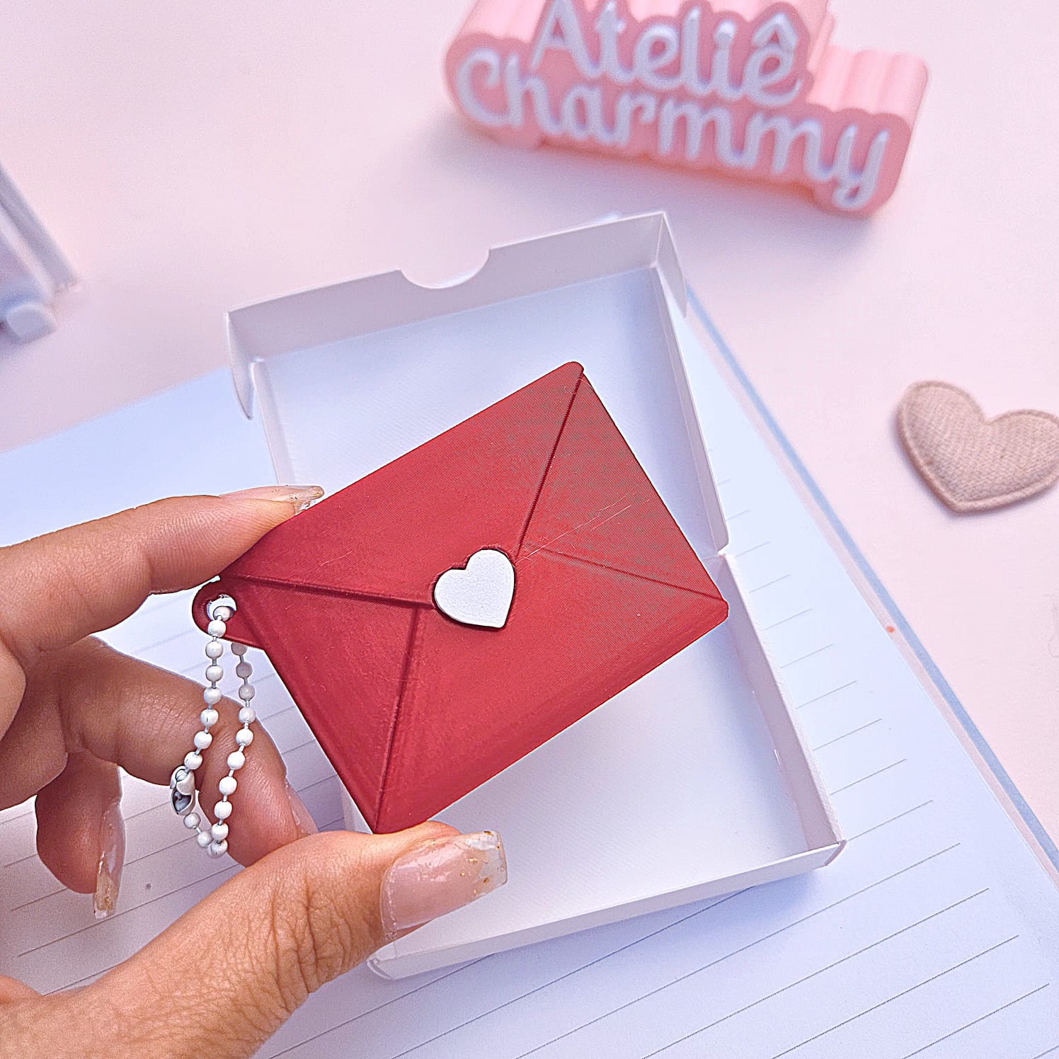 Chaveiro Carta Personalizado com Foto - Imagem 8